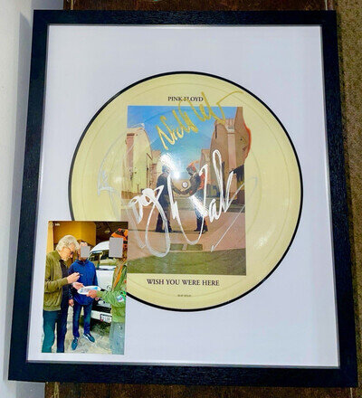 Rare ROGER WATERS PINK FLOYD SIGNED Wish You Were Here Picture Disc 100% GENUINE
