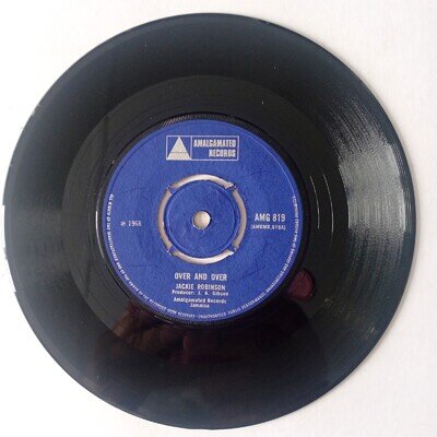JACKIE ROBINSON OVER AND OVER/WOMAN OF SAMARIA RARE 7" 1968 AMALGAMATED RECS SKA