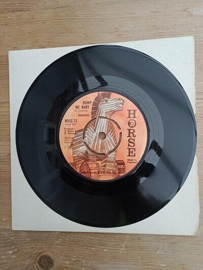 Maroons Bump Me Baby 7" SINGLE VINYL RECORD