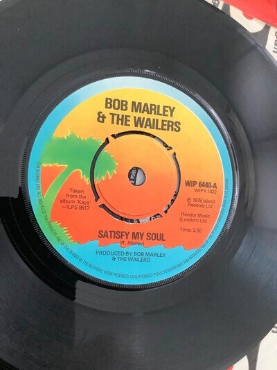 Bob Marley & The Wailers. Satisfy my Soul. 7” vinyl. 1978. Island