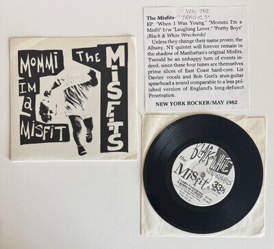 Misfits - Mommi I'm a Misfit 7" Original press 1981 kbd punk Tragics