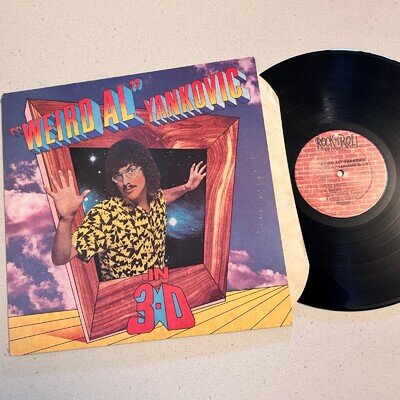 (NM) WEIRD AL YANKOVIC "In 3-D" LP Vinyl 1st 1984 US Press Rock N Roll Records
