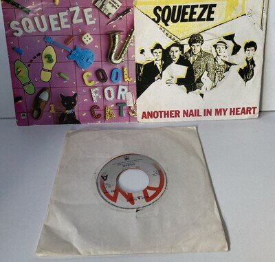 Squeeze 7” Single Bundle X 3 Cool For Cats Slap & Tickle Red Vinyl