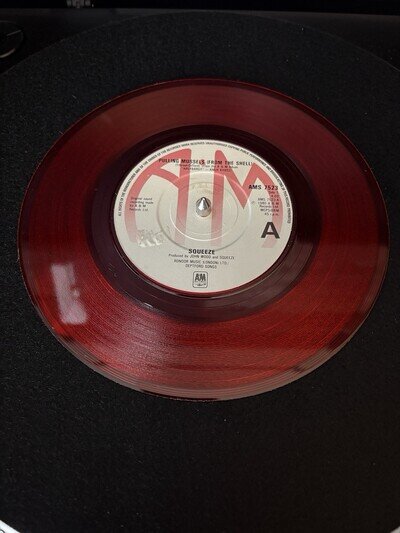 Squeeze Pulling Mussels 7” Red Vinyl Single Record VG+