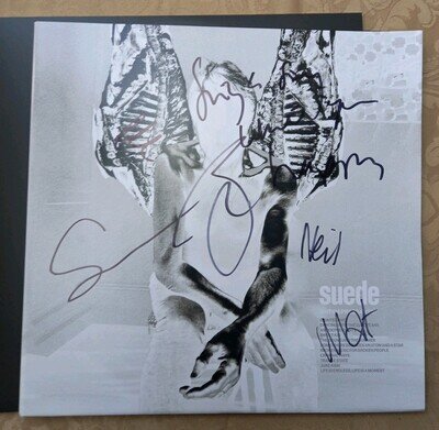 Suede Signed Antidepressants White Vinyl LP 'Sing a Song While We're Happy' new