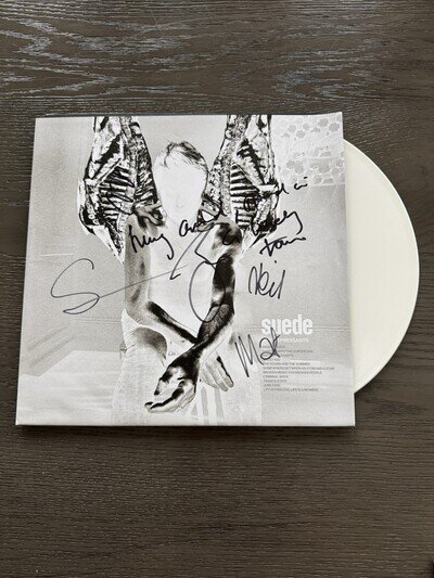 LIMITED EDITION SUEDE ANTIDEPRESSANTS VINYL LP PERSONALLY SIGNED POSTER SLEEVE