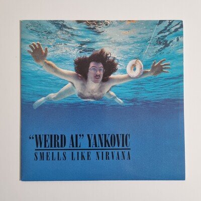 Weird Al Yankovic - Smells Like Nirvana 7" Vinyl Parody Rare VG+ PO219