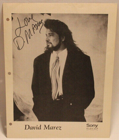 David Marez 8x10 Autograph - Signed - 80's Tejano Chicano Tex Mex Rare - Lot C