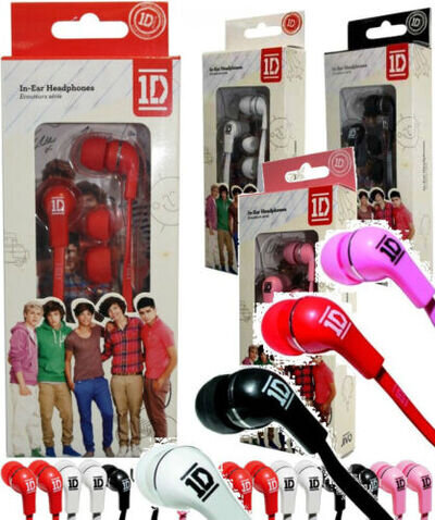 One Direction 1D Jellies Earbud Earphones 3.5mm Jack Headphones Audio-Gifts