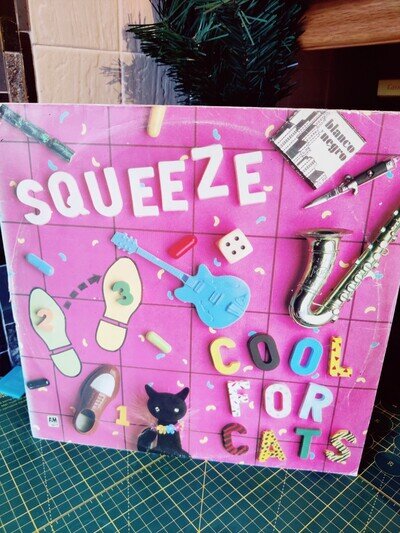 SQUEEZE - COOL FOR CATS - PINK 12" VINYL EX PLUS 1979 A1 B1