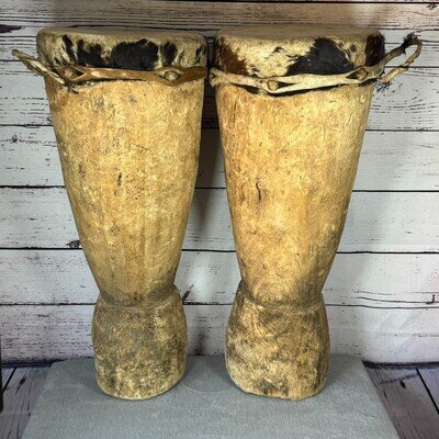 Vintage African Ngoma Drums x 2