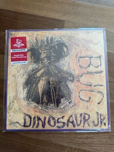 Dinosaur Jr Bug Newbury Comics Purple Pink Swirl Translucent Colored Vinyl /400