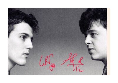 Tears For Fears 2 A4 repro autographed mounted poster with choice of frame