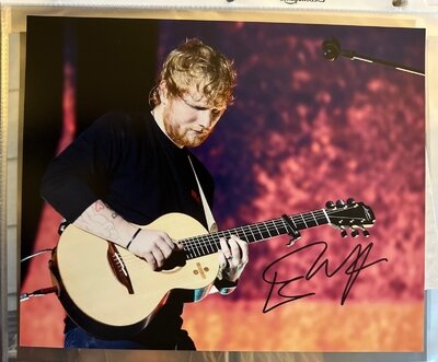 Ed Sheeran Signed/Autographed 8x10 Photo W/ COA