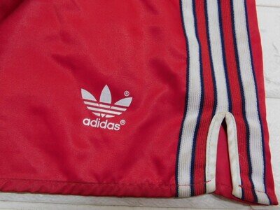 Adidas Nylon Sprinter Shiny Shorts Glanz Pants 168 Vintage 70'S D6