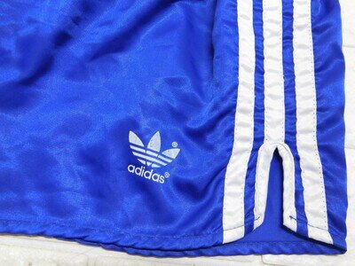 Adidas Nylon Sprinter Shiny Shorts Glanz Pants 166 Vintage 70'S D7
