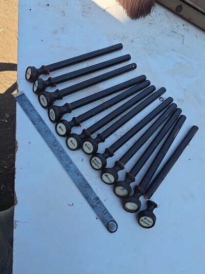 12 Vintage 1890s Pump Organ Stops - Farrand & Votey -Steampunk / Repairs %8 2G