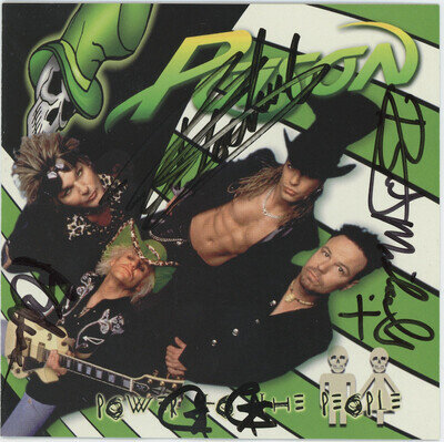 Poison Band Autographed Signed Power To The People CD Booklet AMCo COA 28881 Poison Band Autographed Signed Power To The People CD Booklet AMCo COA 28881