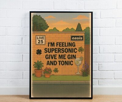 Oasis Graffiti Poster - Supersonic