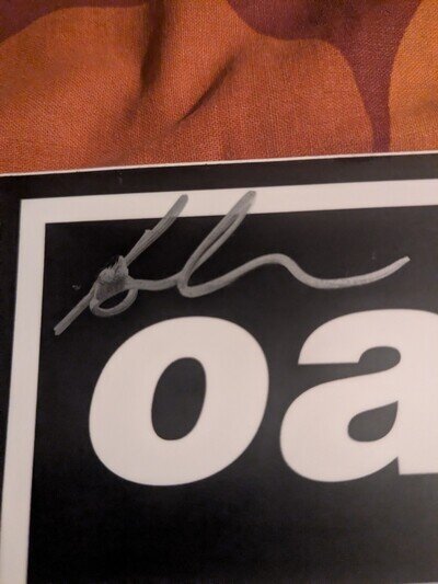 Brian Cannon Signed Oasis Sticker Autograph