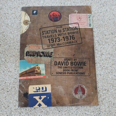 David Bowie Advertising Brochure/ poster Genisis Publication STATIONTOSTATION