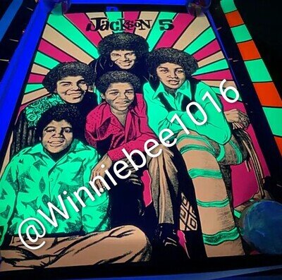 Vintage Jackson 5 Michael Jackson 1979 Original Blacklight Poster 22 X 31