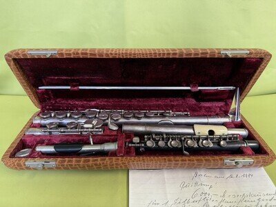 Flute Silver by Hans Reiner Schöneck/SA in Case