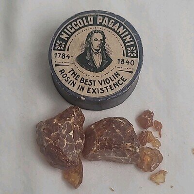 Antique Niccolo Paganini 1784-1840 The Best Violin Rosin In Existence Container