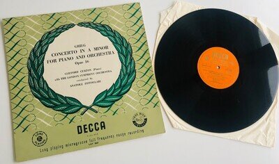 1951 Edvard Grieg Concerto In A Minor For Piano & Orchestra Opus 16 Vinyl Album