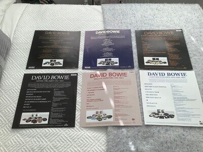 David Bowie - 6 x Era Box Set Content Sheets