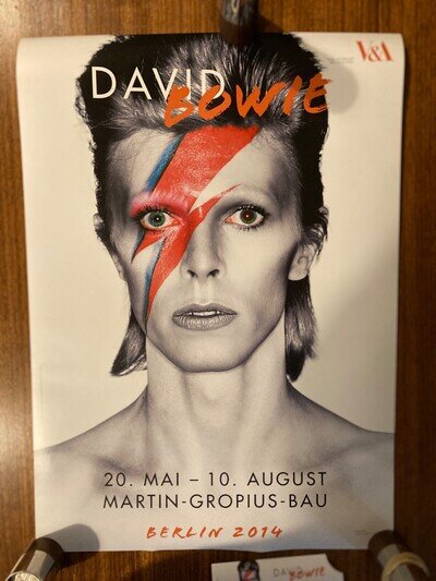 DAVID BOWIE ORIGINAL Berlin V & A Poster / Ticket . Martin Gropius Bau