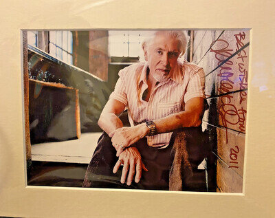 autographed colour photo of John Mayall 2011