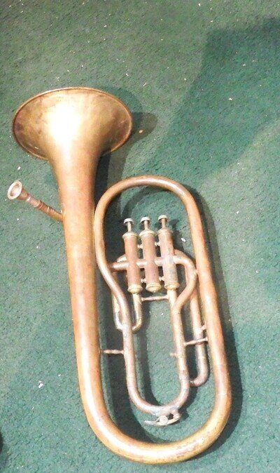 W J Dyer Diamond alto horn NO RESERVE