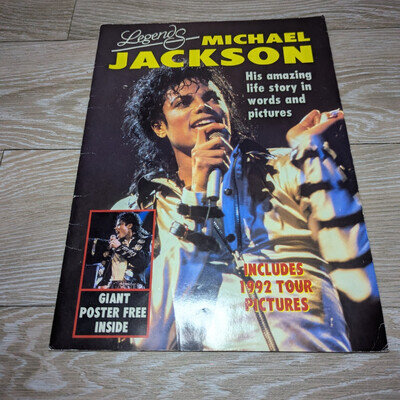 Michael Jackson Legends Magazine 02 - 1992 Poster Still Inside - Used Good