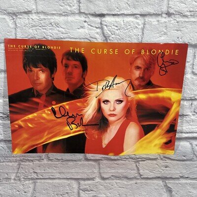 The Curse Of Blondie Poster Autograph Signed Promo Size 17.5" X 12"