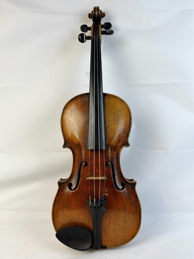 Fine Antique German Violin Violin Branded Circa 1870 - Playable