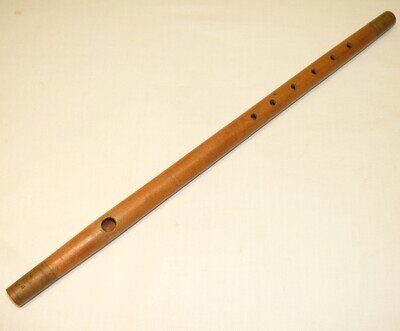 Antique 19th C. Wood FIFE Edward BAACK New York Wooden Instrument Civil War Era