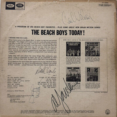 The Beach Boys Today! Signed album