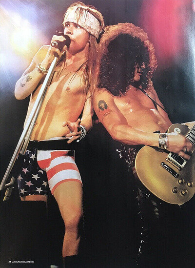 GUNS n ROSES A4 Magazine Poster CLASSIC ROCK 90