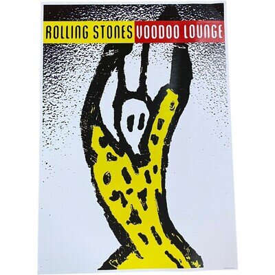 The Rolling Stones Poster Original Voodoo Lounge 1995 Rare Collectors Rock Promo
