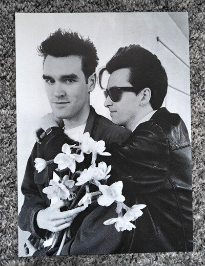 The Smiths / Morrissey & Marr -Black&White Poster/Picture- Manchester 1983 RARE
