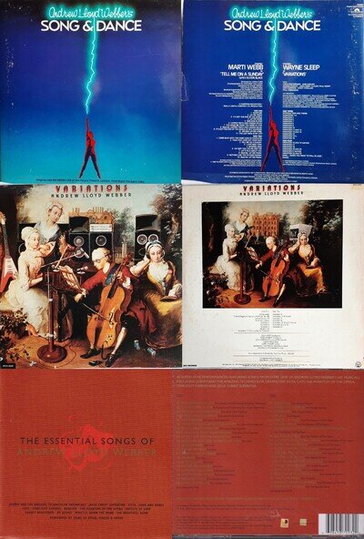 Andrew Lloyd Webber Bundle: Song and Dance 2xLP/Variations EX Vinyl/Free 2xCD