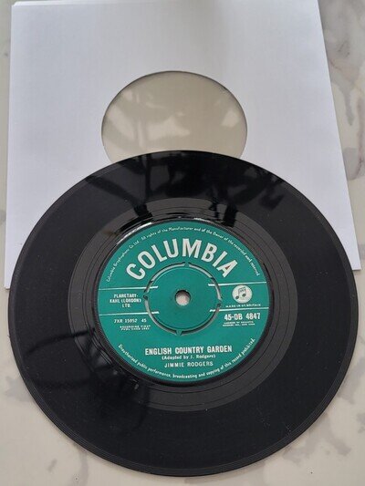 Jimmie Rodgers - English Country Garden (1961 7inch Vinyl Single) VG+