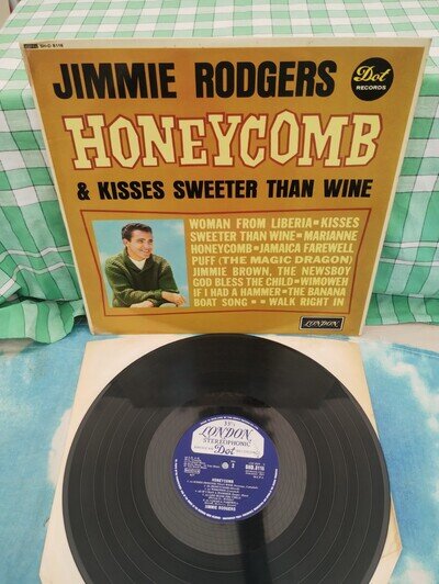 Jimmie Rodgers - Honeycomb & Kisses Sweeter Than Wine 1963 – UK Vinyl LP