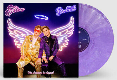 New LP ELTON JOHN/BRANDI CARLILE~SIGNED Who Believes In Angels PURPLE VINYL wow