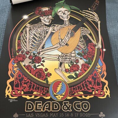 Dead And Co Grateful Dead Limited Edition Sphere Weekend 2025 Poster