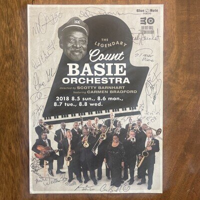 The Legendary Count Basie Orchestra Autograph Tokyo 2018 Venue Gig Poster Print