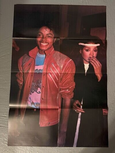 Vtg 1984 MICHAEL JACKSON POSTER THRILLER ERA