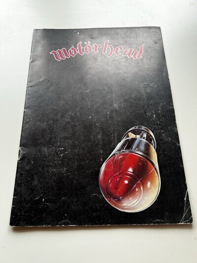 Motorhead Original Vintage Bomber Programme Lemmy Eddie Philthy Rare Autographed