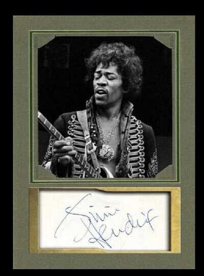 JIMI HENDRIX / AUTOGRAPH LIMITED EDITION CARD